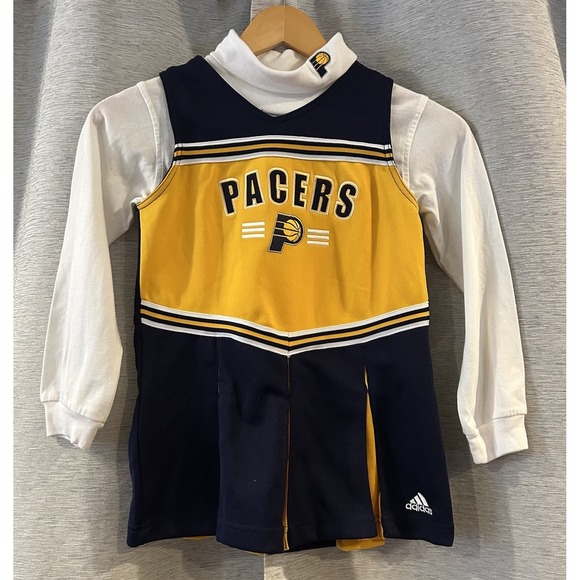 Indiana Pacers Adidas Cheer Uniform Kids Size 5/6 - Picture 1 of 7